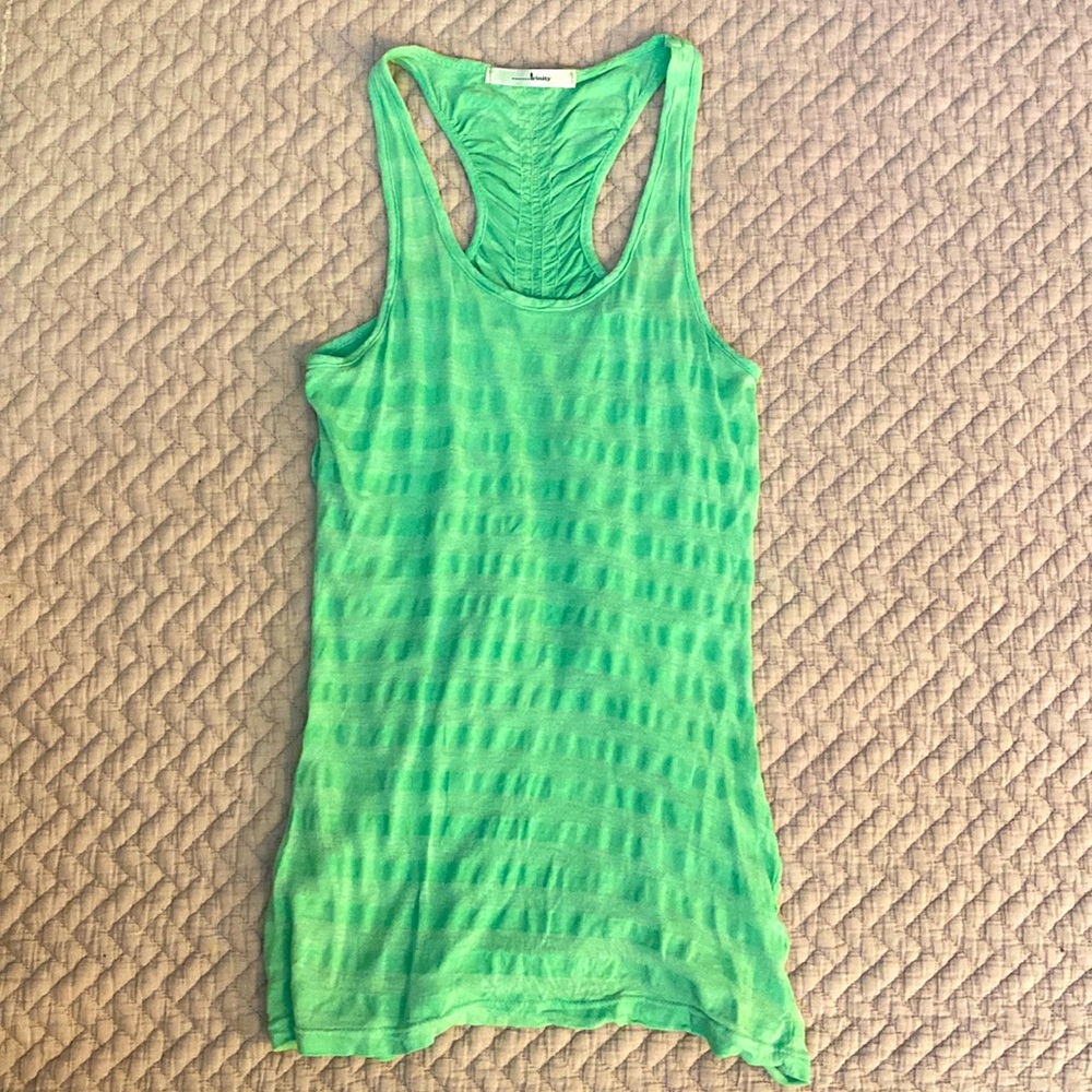 Neon Green Racer Back Tank Top